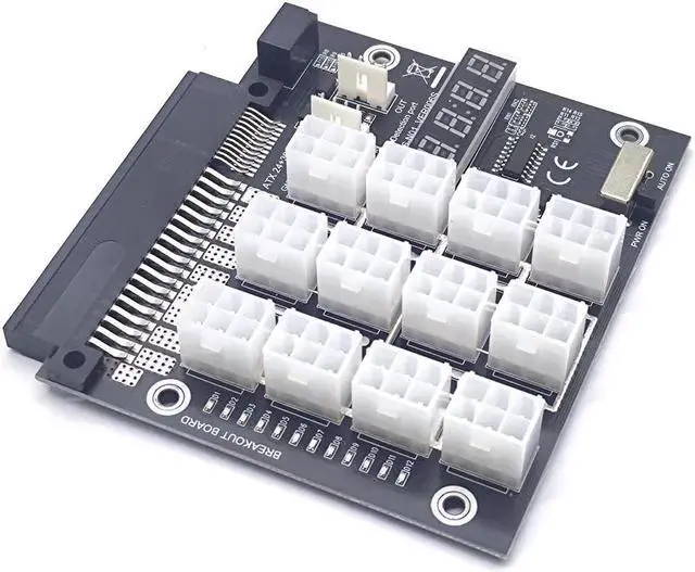 Alt view image 3 of 6 - Breakout Board for Dell PSU Server 750W 1100W 2000W Power Converter Board GPU Server Power Supply Board for Bitcoin Miner Mining