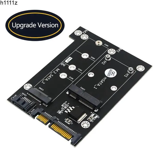 Main image of Riser 2 in 1 mSATA / M2 NGFF SSD to Dual SATA 3.0 Converter M.2 SATA Adapter mSATA to SATA Expansion Card Board for Miner Mining