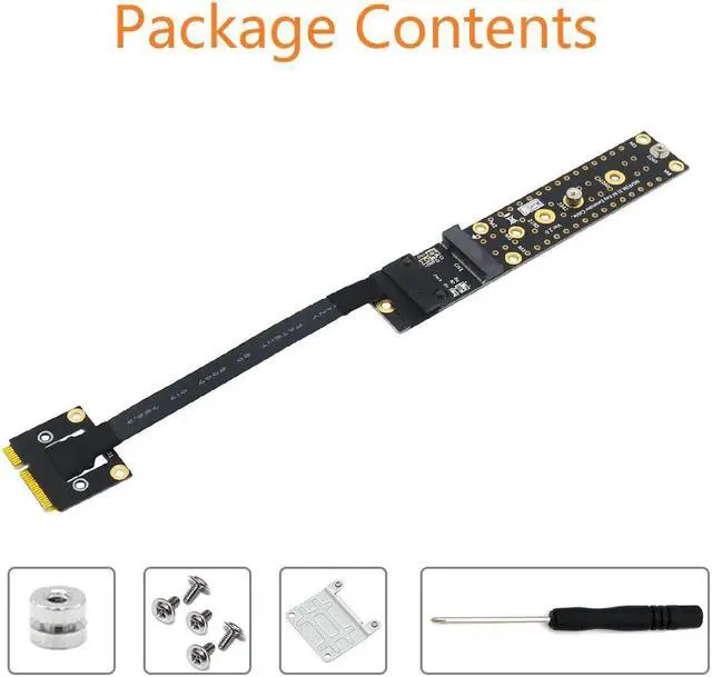 Alt view image 2 of 6 - 1 pcs Mini PCI-E Male To Key M Female Adapter Cable Mini PCI-Express to NVME NGFF M.2 Key M Riser Converter for PCI-E Tester Extender