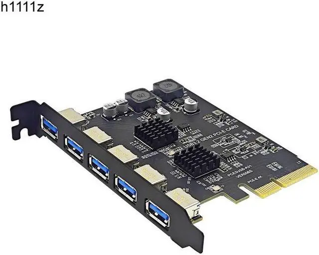Main image of PCIE USB Expansion Card 5 Ports USB3.1 PCI Express X4 Add On Cards PCI-E USB HUB Adapter USB3.2 Gen2 10Gbps for Desktop Computer