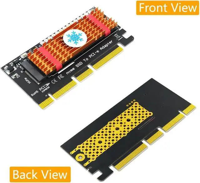 Alt view image 2 of 6 - M.2 NVME SSD to PCIe 3.0 Riser Card NVME SSD PCI Express X4 X8 X16 Adapter for Desktop PC PCI-E GEN 3 Full Speed for Chia Mining
