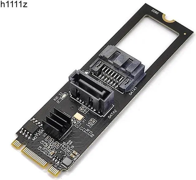 Main image of M2 NGFF NVME to SATA 3.0 6G Expansion Card M.2 Key-M PCIE NVME to SATA Hard Disk Drive Converter Riser Card JMB582 PCIE 3.0 Chip