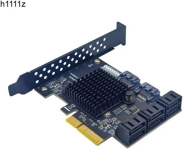 Main image of PCIE 8 Port SATA Expansion Card Extension Board PCI E PCI-E PCI Express X4 to SATA3 6G HDD SSD Adapter Controller Hub Multiplier