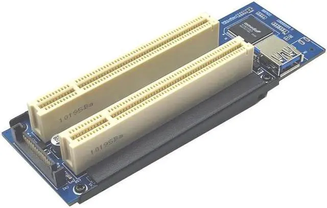 Alt view image 3 of 6 - Riser Card PCI-E Express X1 to Dual PCI Riser Extend Adapter Connector Card Add Expansion Card For PC Computer Windows XP LINUX