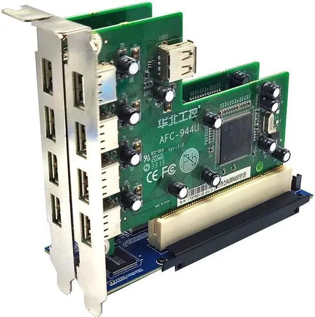 Alt view image 6 of 6 - Riser Card PCI-E Express X1 to Dual PCI Riser Extend Adapter Connector Card Add Expansion Card For PC Computer Windows XP LINUX