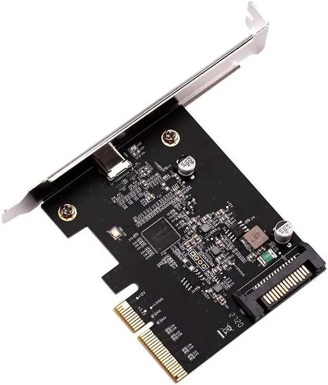 Alt view image 3 of 6 - USB 3.2 Type C PCI Express Type C Expansion Card PCIE Type C Adapter PCI E 4X Express to USB 3.2 Gen 2x2 20Gb Gen3 PCIE3.0 Riser