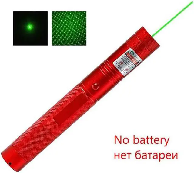 Alt view image 2 of 7 - Green Laser Light Flashlight 532nm Lazer Pointer Adjustable Focus with Visible Torch Lights Burning Match for Camping Hunting