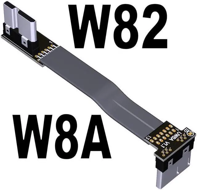 Main image of 5g/bps USB 3.0 Male to Male Extension Cable Micro-b to Micro B Adapter Cord Support OTG Flat Line for External Hard Drive Case(W8A-W82)(25cm)