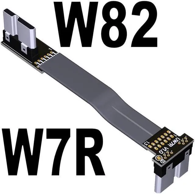 Main image of 5g/bps USB 3.0 Male to Male Extension Cable Micro-b to Micro B Adapter Cord Support OTG Flat Line for External Hard Drive Case(W7R-W81)(25cm)