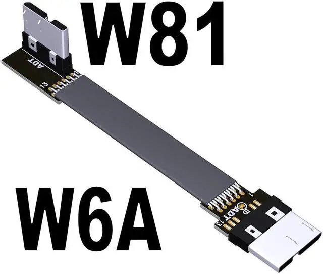 Main image of 5g/bps USB 3.0 Male to Male Extension Cable Micro-b to Micro B Adapter Cord Support OTG Flat Line for External Hard Drive Case(W6A-W81)(25cm)