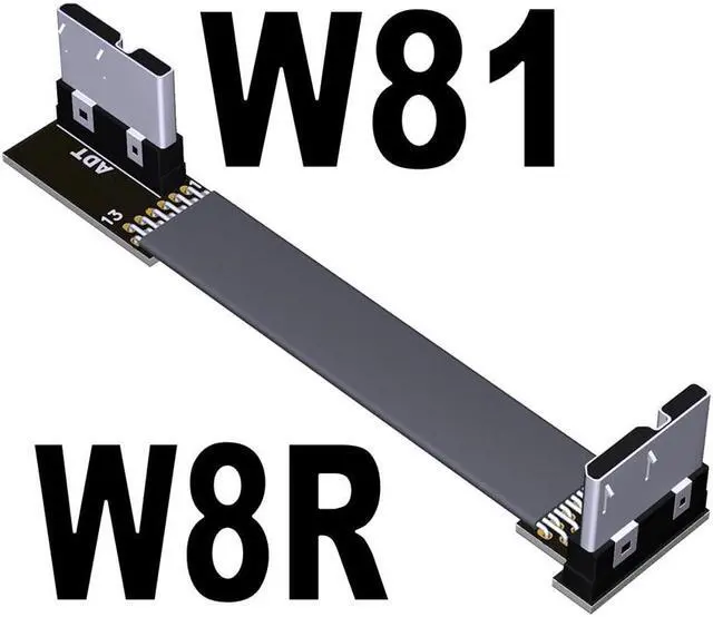 Main image of 5g/bps USB 3.0 Male to Male Extension Cable Micro-b to Micro B Adapter Cord Support OTG Flat Line for External Hard Drive Case(W8R-W81)(15cm)