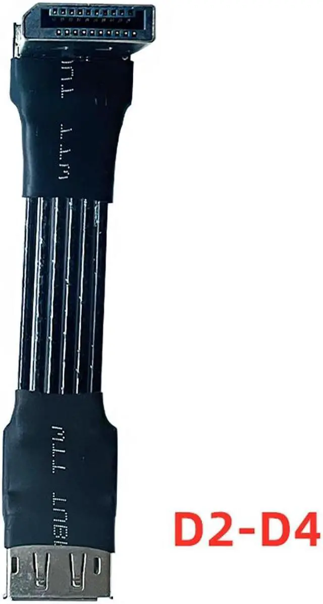 Main image of For V1.4 DisplayPort Extension Cable Male-Female DP to DP 1.4 4K 165Hz Adapter FPC Flat Ribbon Wire for GPU TV Video Extender(D2-D4 Black)(25cm)