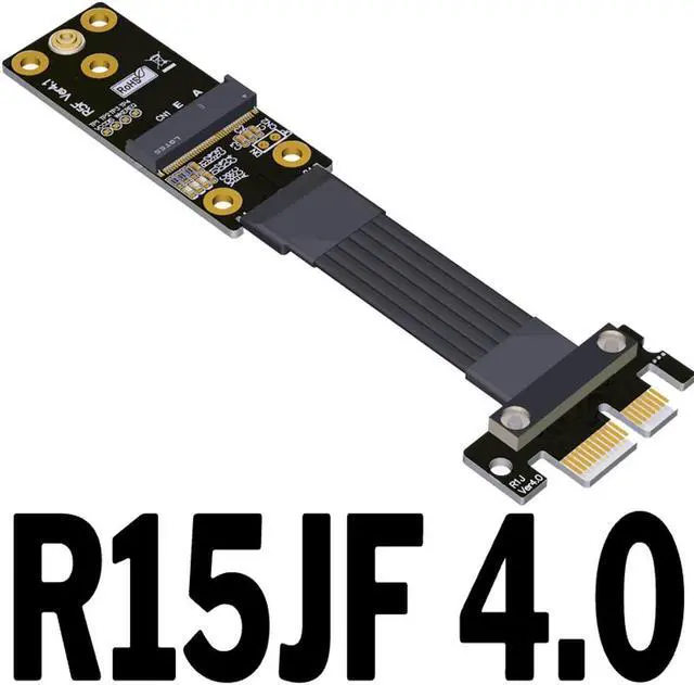 Main image of R16JF Key A+E  PCI Express 4.0 x1 To Mini PCIe M.2 WiFi Signal Extension Cable mPCIe Minipcie PCIE 4.0 1x Riser Card Adapter(25cm)(R15JF 4.0)