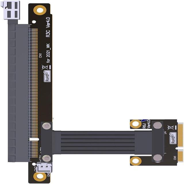PCIE 4.0 x4 Riser Cable M2 M.2 NVMe Key M to PCI-E x16 Extension Cable Gen  4 SATA Power Cable 64G/bps GPU Extender Jumper es CPU
