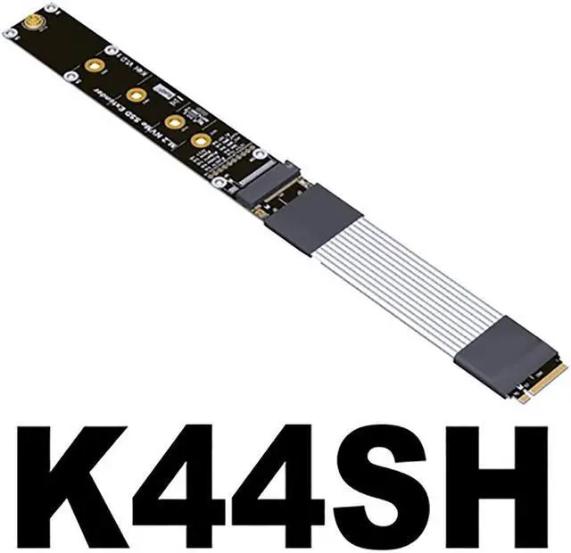 Main image of M.2 N-VMe Ultra SSD Extension Cable Solid State Drive Riser Card Extension Support M2 to PCI Express 5.0 X4 PCI-E(K44SH)(15CM)