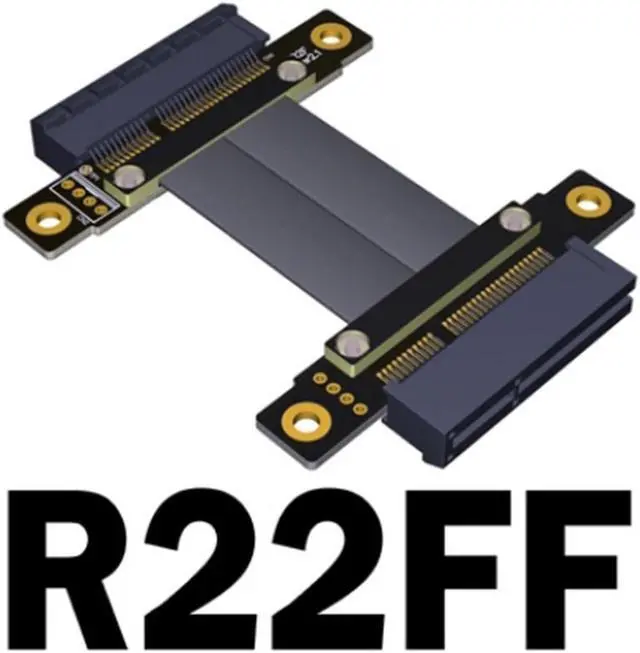 Main image of ADT-Link PCIe 3.0 Extension Cable X4 Male to Male TX-RX Signal PCI Express 3.0 X4 32G/bps Extender Conversion Cable Gen3 32G/bps(R22FF)(15cm)