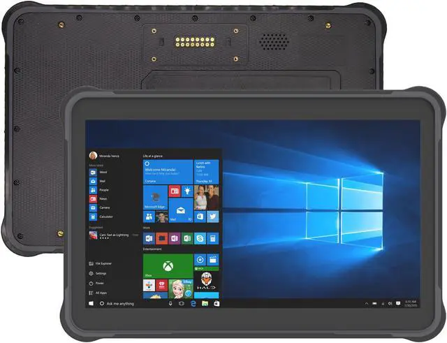 Alt view image 2 of 6 - Sincoole wifi version 10.1inch windows 10 pro rugged tablet 4GB Ram 64GB rom 1920*1200 resolution sunshine readable screen 450nits brightness RJ45 RS232 USB2.0 USB3.0 micro USB WIFI BT GPS NFC