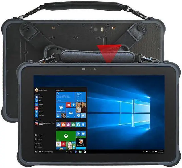Main image of Sincoole 10.1inch windows 10 pro rugged tablet PC with 2D barcode scanner 4GB RAM 64GB rom storage 1920*1200 resolution sunshine readable screen USB micro usb RJ45 RS232 SIM 4G LTE