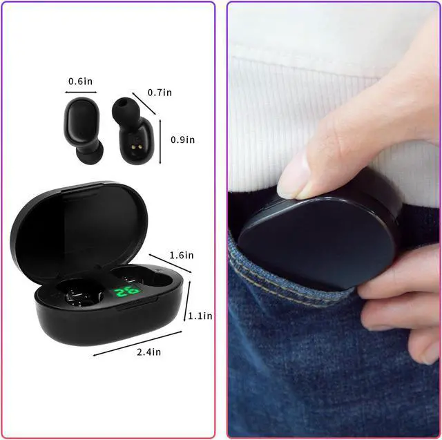 Alt view image 7 of 7 - Hearing aid rechargeable noise cancels sound amplifiers for seniors with hearing loss, adjustable volume, and in-ear hearing aid earplugs with portable charging cases for easy carrying