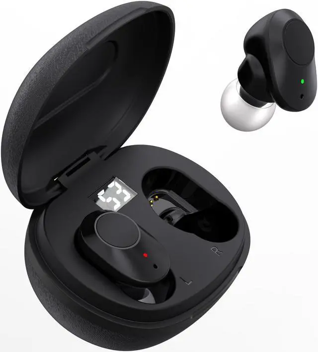 Alt view image 2 of 6 - Hearing Amplifier Aid Rechargeable Digital Simulation Personal Sound Amplifier Devices ITE for Seniors,Inner-Ear Hearing aid,2-Pack + Charging Box (Black)