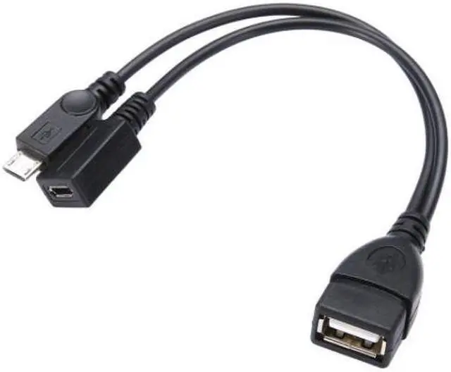 Main image of New OTG Host Power Splitter Y USB Jack to Mirco 5 Pin Male Female Cable Black Micro USB Male to USB A Female Support OTG for Samsung S7 S6 edge Note 2 5 Xiaomi 3 4 Lenovo Huawei Meizu LG Sony U Disk
