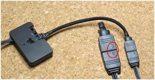 Alt view image 5 of 6 - 20cm Adapter cable Control any ARGB device with iCUE For Corsair Lighting Node Pro and For Commander Pro