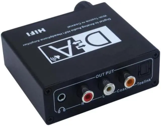 Alt view image 2 of 3 - Digital Optical to Analog Audio with Volume Control Coaxial to Optical 3.5mm Digital to Analog Audio Converter