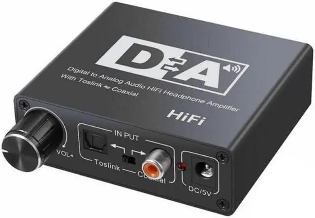 Alt view image 3 of 3 - Digital Optical to Analog Audio with Volume Control Coaxial to Optical 3.5mm Digital to Analog Audio Converter