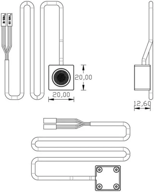 Alt view image 2 of 5 - Suitable for computer external external power switch CD pattern press cap