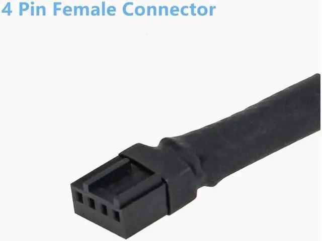 Alt view image 2 of 7 - Fan Splitter, 3 Pack 4 Pin PWM Fan Splitter Cable 2 Way Sleeved Braided Extension Power Cable 1 to 2 Converter for PC Matherboard, Desktop Computer CPU Fan 10.6 inches