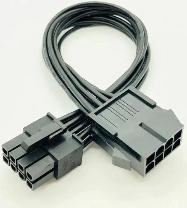 Alt view image 2 of 5 - 8Pin CPU Power Cable 8 Pin PCI-E to 8 Pin ATX EPS Male to Female PSU Motherboard Power Supply Extension Adapter Cable 20cm 18AWG