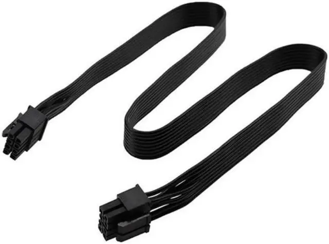 Alt view image 3 of 4 - PCIe 8 Pin Male to CPU 8 Pin (4+4) Male EPS-12V Motherboard Power Adapter Cable for Seasonic Modular Power Supply, 60cm