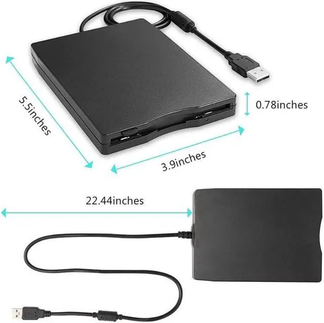 Alt view image 7 of 7 - 3.5" USB External Floppy Disk Drive, 3.5-inch Portable 1.44MB FDD Diskette Drive for Windows 2000/XP/Vista/7/8, Plug and Play Floppy Disk Reader Adapter for PC Laptop Desktop Computer Notebook