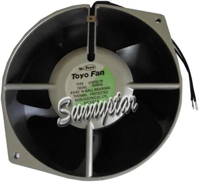 Main image of TOYO UT670D-TP 100V 50/60Hz 43W Thermal protected Ball Bearing 2 wires AC axial fan