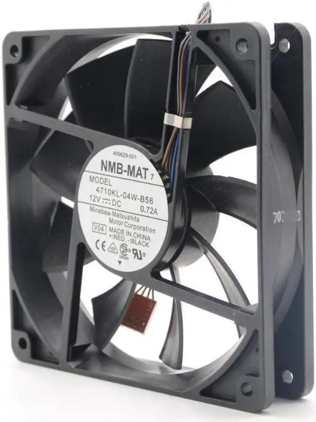 Alt view image 3 of 6 - NMB-MAT 4710KL-04W-B56 12cm 12025 120mm DC 12V 0.72A 4-wire PWM case cooling fan