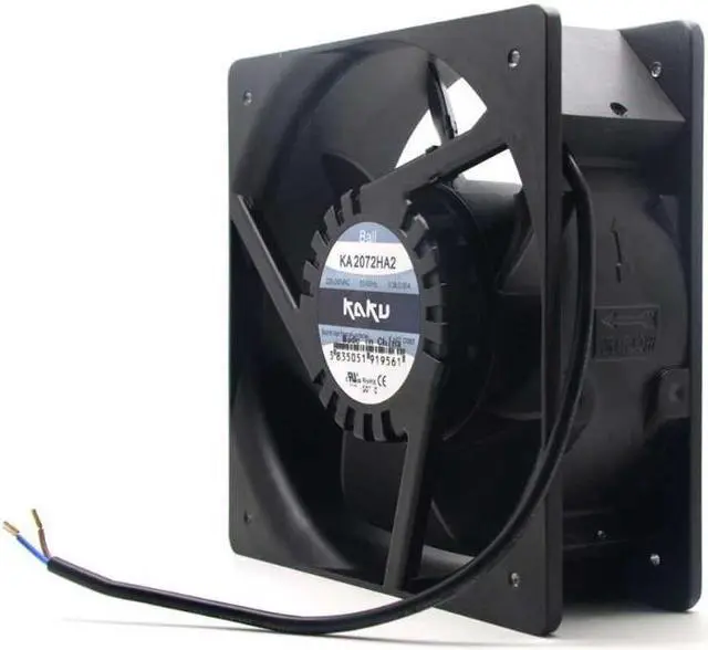 Alt view image 2 of 4 - New original Kaku KA2072HA2 AC220V 20.8CM 208*72mm all-metal high temperature axial waterproof Magnesium alloy frame and leaf