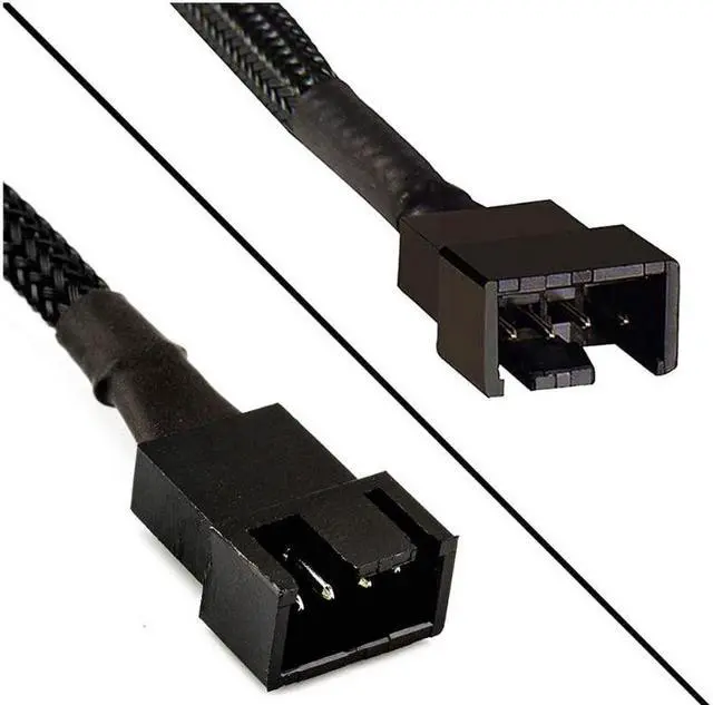 Alt view image 3 of 3 - 4 Pin PWM Fan Extension Cable,TeamProfitcom PC Fan Power Braided Sleeved Extension Cable Adapter Case 4-Pin Cooling Fans Cable 24 inches (3 Pack)