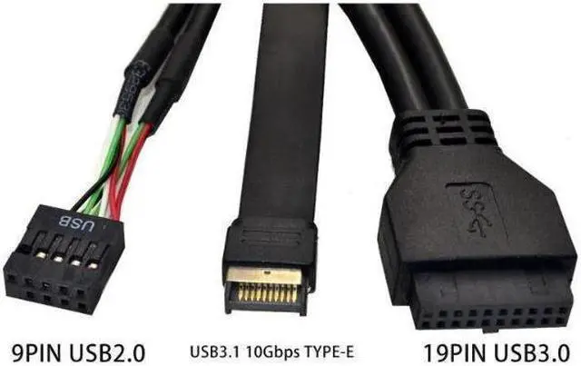 Alt view image 2 of 3 - 5.25 Inch USB 3.1 GEN2 Front Panel USB Hub 2 Ports USB 3.0 + 2 Ports USB2.0 + 1 Port TYPE-C with TYPE-E Connector for Desktop PC