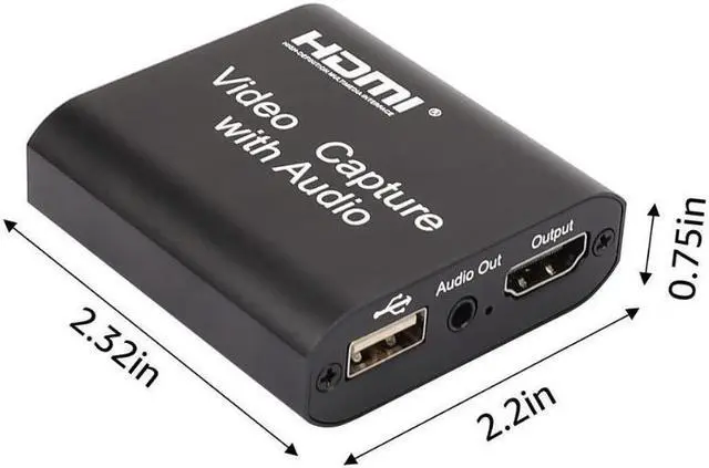 Alt view image 3 of 7 - Video Audio Capture Card HDMI to USB 2.0 1080p Record with Loop Out for Gaming Streaming Teaching Video Conference and Live Broadcasting