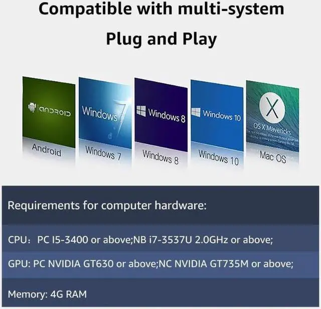 Alt view image 7 of 7 - Video Audio Capture Card HDMI to USB 2.0 1080p Record with Loop Out for Gaming Streaming Teaching Video Conference and Live Broadcasting