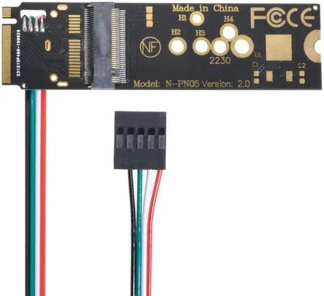 Alt view image 2 of 3 - NGFF Key-A/E WiFi Wireless Card to PCI-E M.2 NGFF Key-M NVME SSD Adapter for AX200 Wifi 6 Bluetooth 5.1