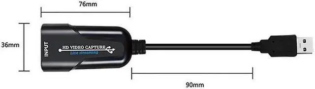 Alt view image 2 of 6 - HD 1080P HDMI To USB 3.0 Video Capture Card Game Recording Box for Computer Youtube OBS Etc. Live Streaming Broadcast