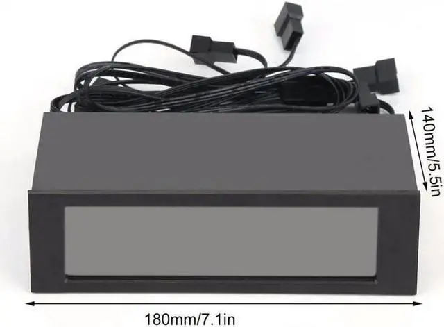 Alt view image 6 of 6 - 5.25" Drive Bay PC Computer CPU Cooling LCD Front Panel Temperature Controller Fan Speed Control for Desktop Computer