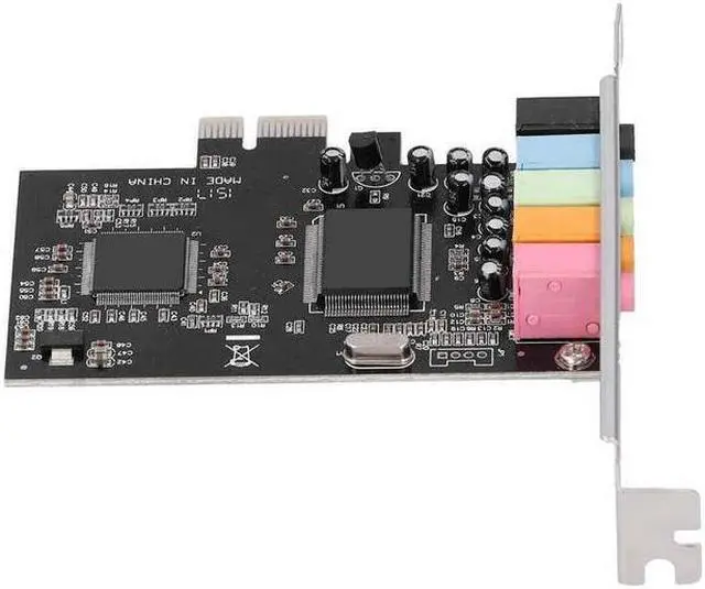 Alt view image 4 of 5 - PCI-E 5.1 Sound Card CMI8738 Chip Stereo Audio Card for Windows 7/for Vista/XP 32/64-bit PC Computer with PCI-Express Slot