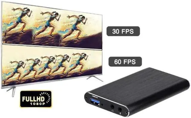 Alt view image 4 of 6 - 1080P USB3.0 HDMI-compatible Video Capture Card 4K60Hz HDMI-compatible USB Video Capture Card for Game Streaming Live Stream Box