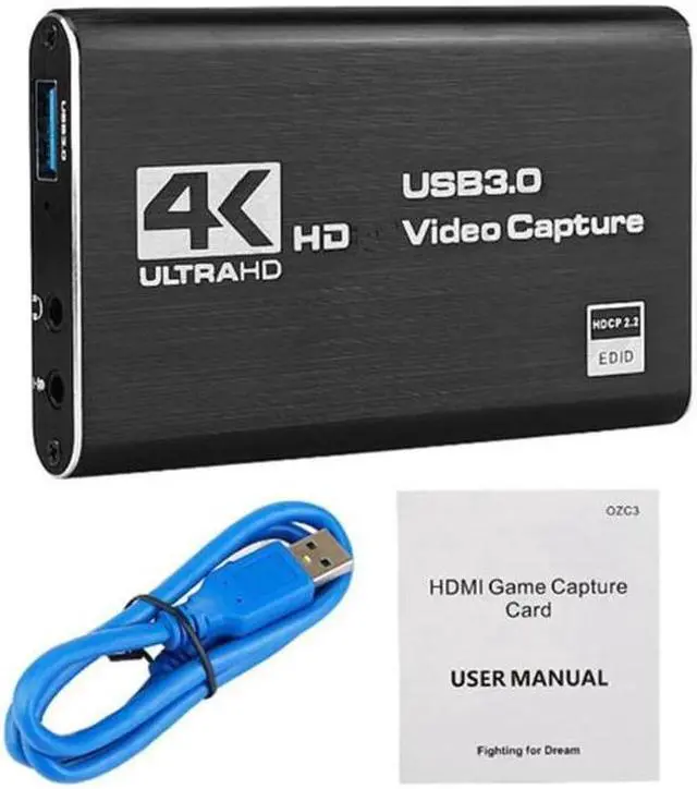 Alt view image 5 of 6 - 1080P USB3.0 HDMI-compatible Video Capture Card 4K60Hz HDMI-compatible USB Video Capture Card for Game Streaming Live Stream Box