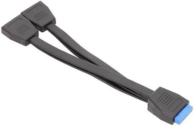 Main image of USB 19Pin/20Pin Splitter Cable for Motherboard Expansion Cable USB3.0 19Pin 1 to 2 Splitter 20CM