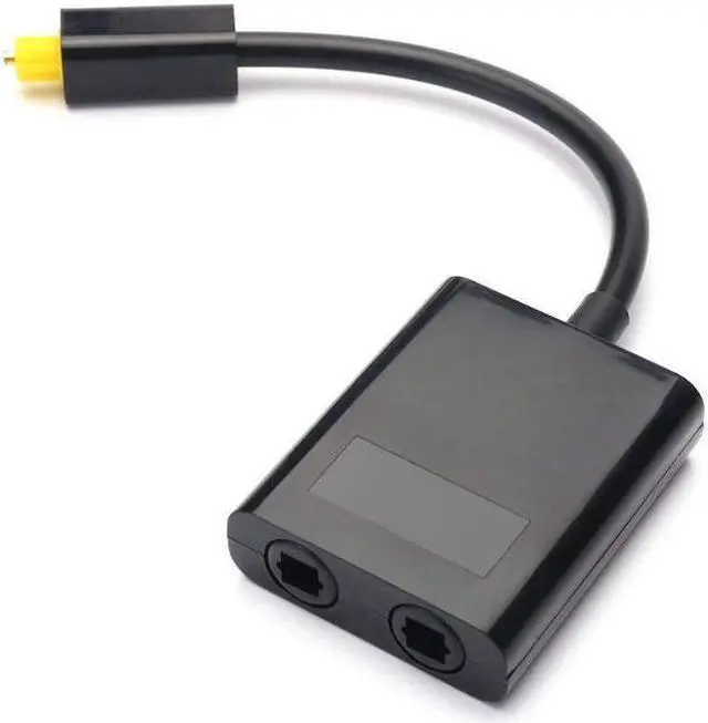 Alt view image 2 of 6 - 1Pcs ABKT 1 in 2 Out Digital Fiber Audio Optical Splitter Cable ,Fiber optic adapter,Fiber converter, Audio Adapter Cable(0.2M)