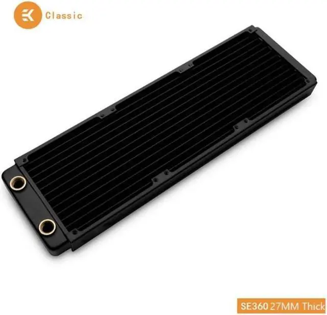 Alt view image 2 of 4 - EKWB EK-CoolStream Classic SE 360mm Copper Black Thin Radiator 393 x 120 x 27mm (L x W x H) G1/4 ,Water Cooling Heat Dissipation
