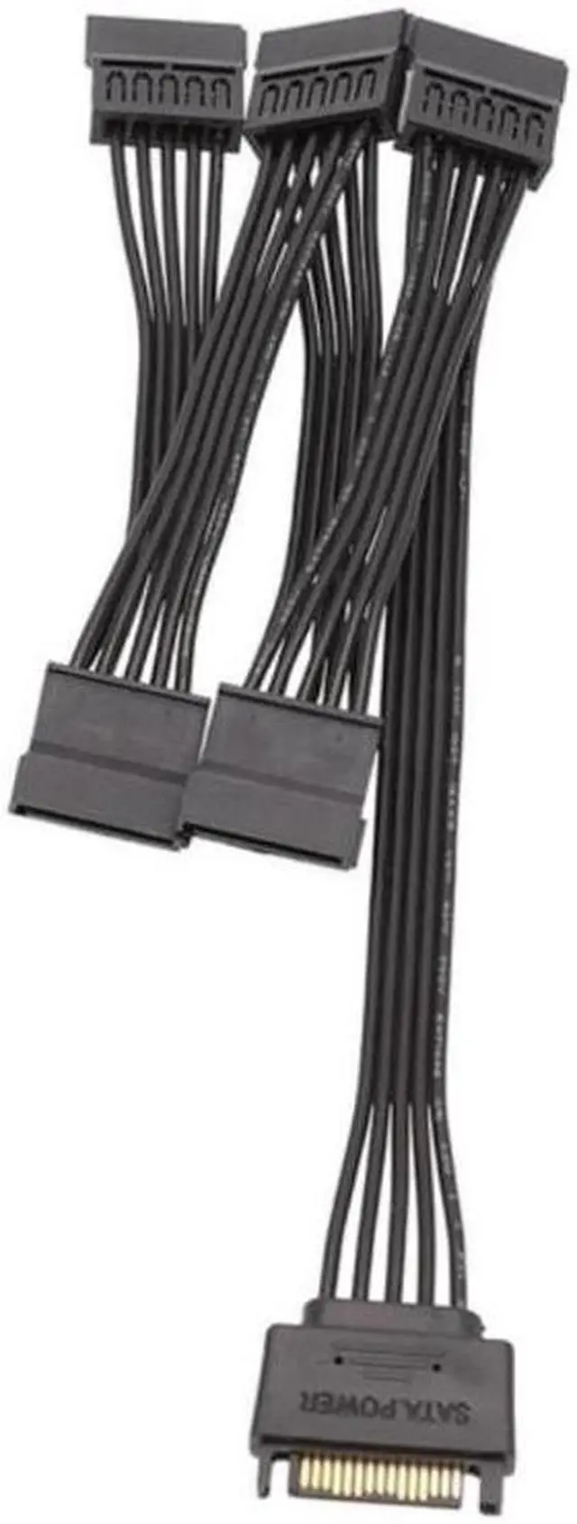 Main image of 15 Pin SATA Power Extension Hard Drive Cable 1 Male To 5 Female Splitter Adapter Hard Disk Expansion Cable (60CM)
